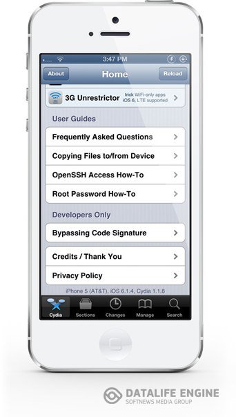 Хакеры сделали Jailbreak iPhone 5 на iOS 6.1.4