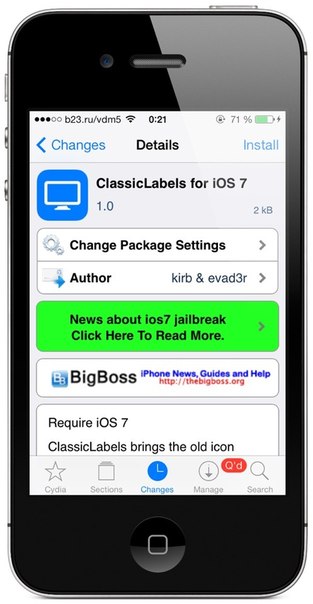 Название: ClassicLabels for iOS 7