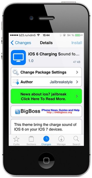   Название: iOS 6 Charging Sound for iOS 7