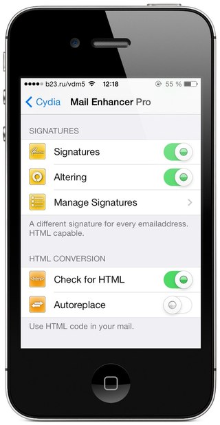 Название: Mail Enhancer Pro iOS 7
